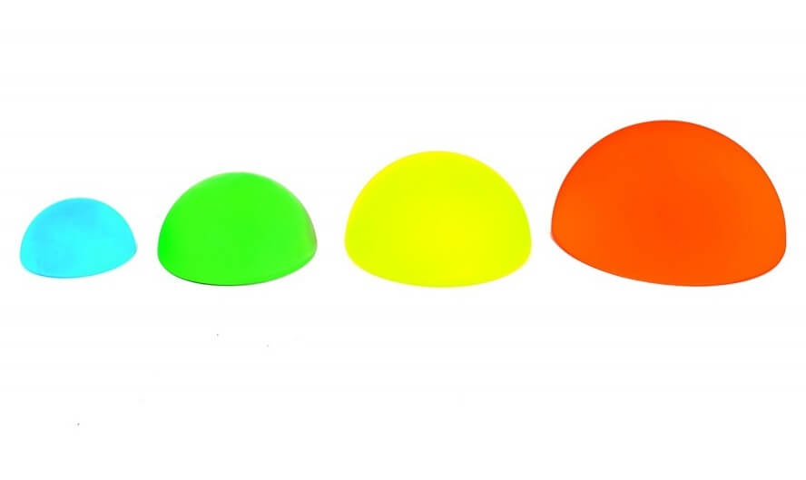 Olbrzymie półkule równoważne (4 szt.)