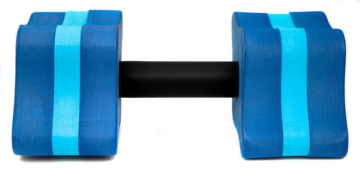 niebieskie hantle do aqua aerobiku aqua speed