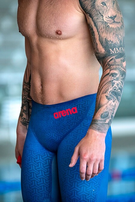 Arena Carbon Glide jammer niebieski