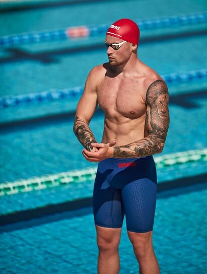 Arena Carbon Glide jammer niebieski