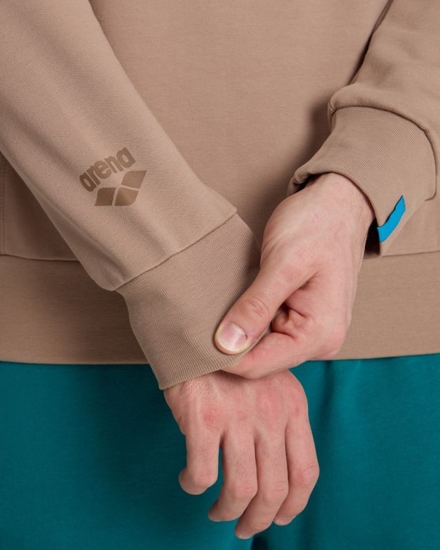 Arena bluza Crew Sweat Logo caramelo