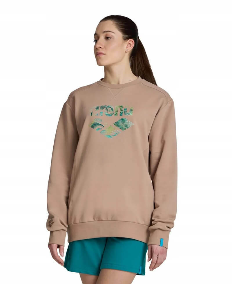 Arena bluza Crew Sweat Logo caramelo