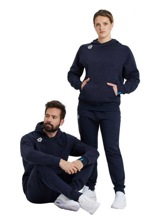 BLUZA ARENA TEAM HOODED SWEAT PANEL navy