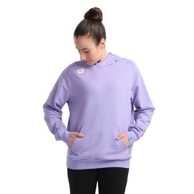 BLUZA ARENA TEAM HOODED SWEAT PANEL LAVANDA