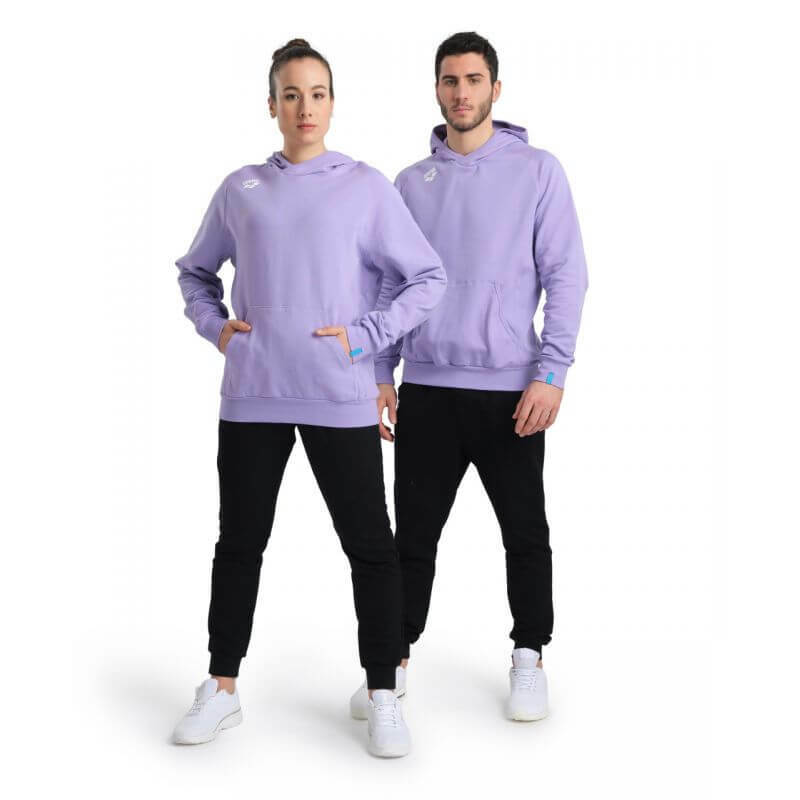 BLUZA ARENA TEAM HOODED SWEAT PANEL LAVANDA