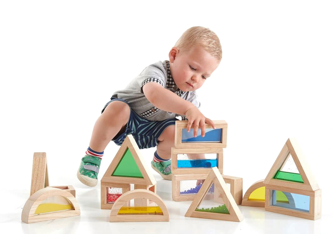 Kolorowe klocki sensoryczne