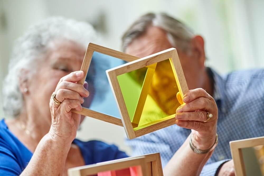 Sensoryczne klocki kwadraty