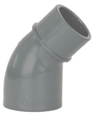 Kolano redukcyjne PVC 45°