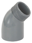 Kolano PVC 45° klej x GZ