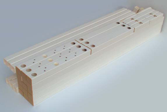 Ławka do szatni z wieszakiem dwustronna