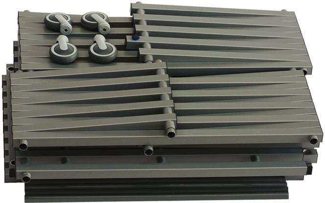 Wózek na sprzęt 2 piętra z drzwiami 126x80x133 CM