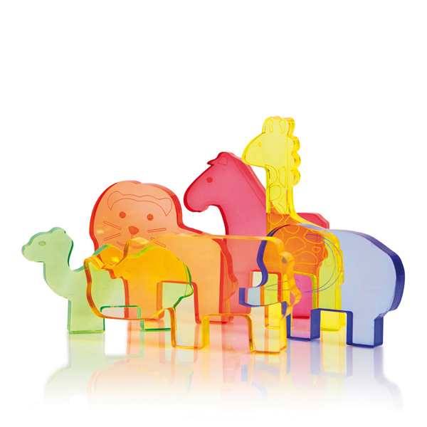 Akrylowe dzikie zwierzęta do paneli i stolików świecących