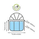 kopula skladana do basenu ogrodowego exit toys