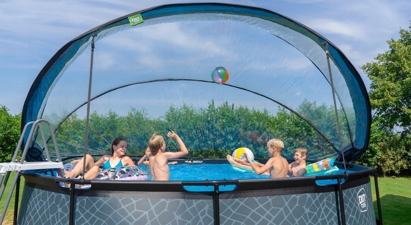 kopula skladana do basenu ogrodowego exit toys