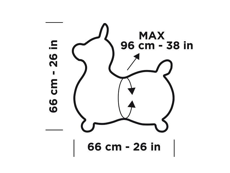 Gymnic Rody MAX duży skoczek dla dzieci