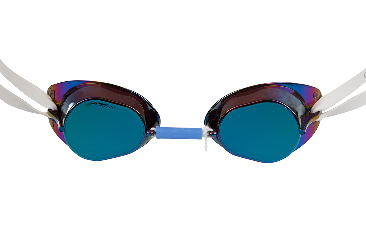 Szwedki Malmsten Swedish Goggles okulary pływackie metalizowane