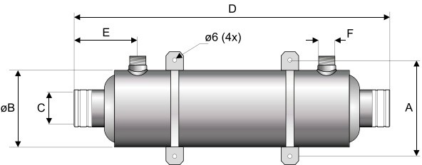Basenowy wymiennik ciepła Pahlen HI-FLOW tytanowy