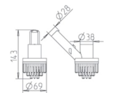 Peraqua Deluxe szczotka do czyszczenia narożników
