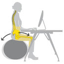 Piłka do siedzenia z pokrowcem