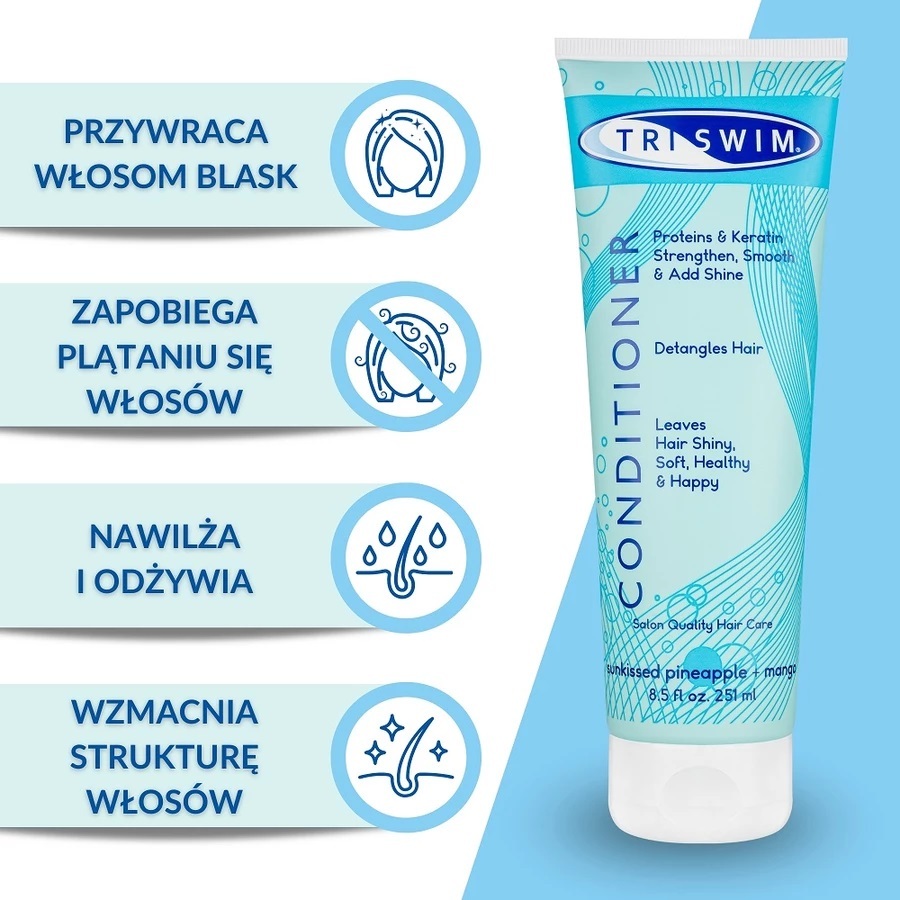 Triswim odżywka usuwająca chlor ananas mango 251 m