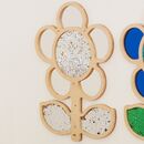 Sensoryczny panel ścienny kwiatek z lusterkami