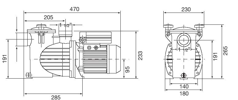 Zestaw filtracyjny AZUR z pompą PREVA