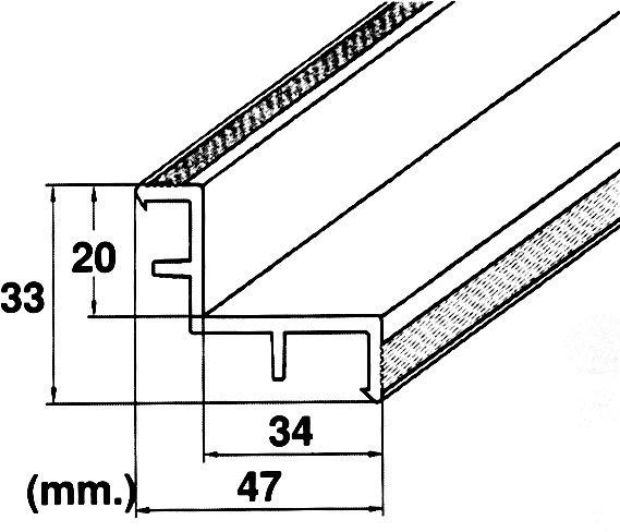 Profil do montażu kratki przelewowej