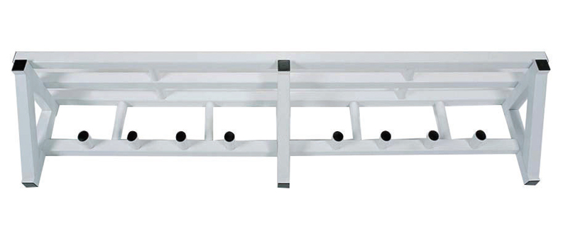 Wieszak naścienny z tworzywa z półką