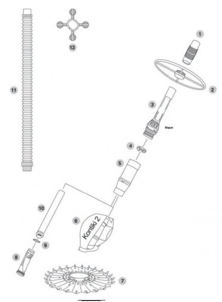Zodiac odkurzacz hydrauliczny KonTiki 2