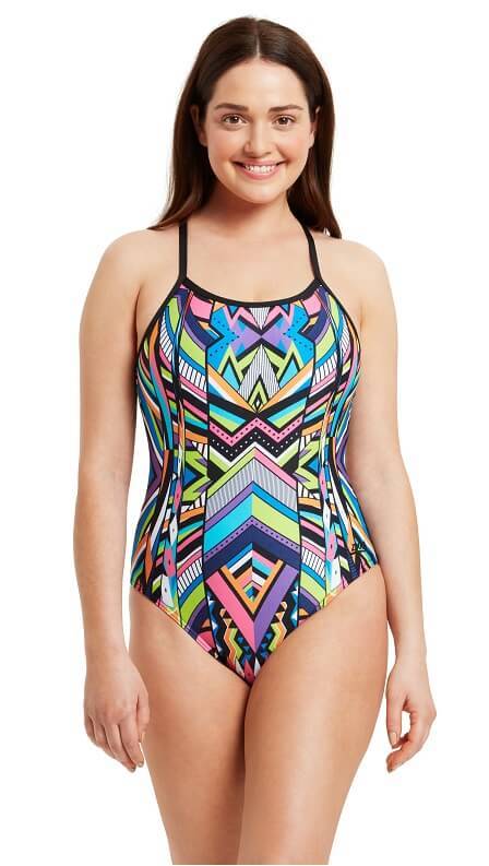 kostium kapielowy Zoggs stroj sportowy kapielowy kolorowy